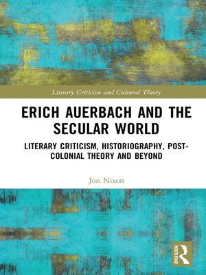 cover image of Erich Auerbach and the Secular World